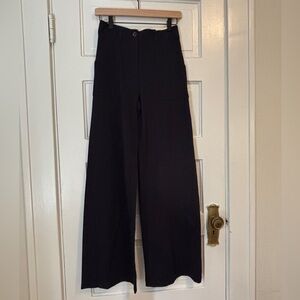 Max Studio Dark Navy Wide-Leg Pants